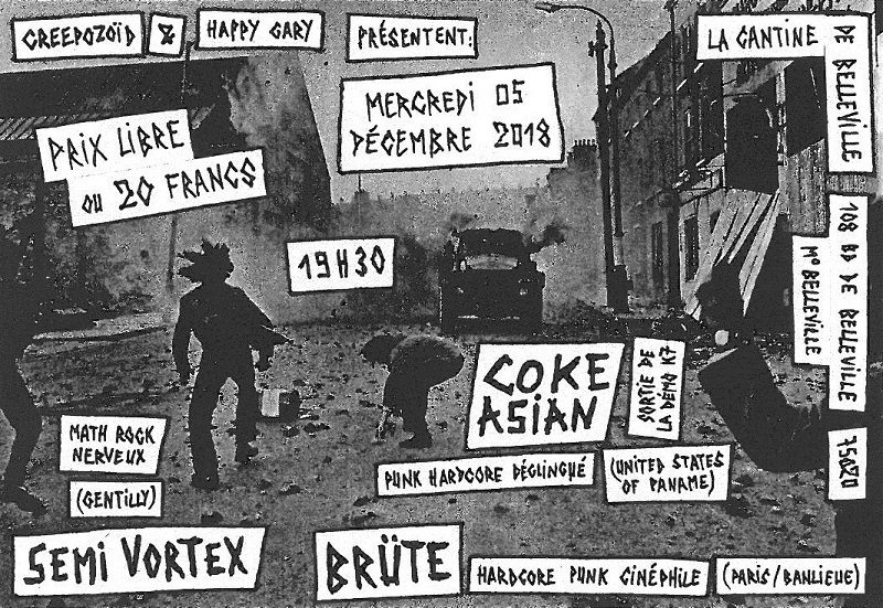 BRÜTE concert flyer 2
