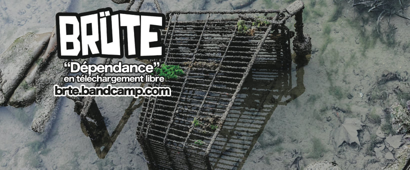 BRÜTE — original band banner
